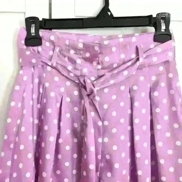 ZARA | Polka Dot Lilac Flowy Shorts Size XS - Picture 2 of 5